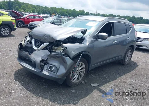 2014 Nissan Rogue Sl из США, поврежденный, VIN 5N1AT2MVXEC861412